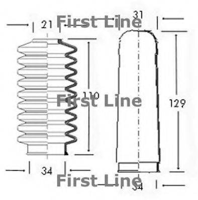Пыльник, рулевое управление FIRST LINE FSG3005