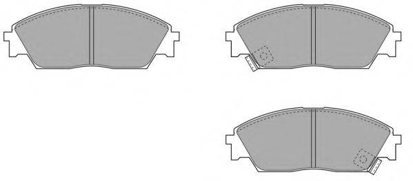 FREMAX FBP071401 Комплект тормозных колодок, дисковый тормоз