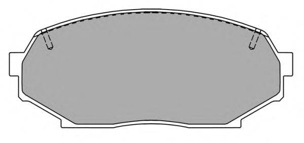 FREMAX FBP1238 Комплект тормозных колодок, дисковый тормоз
