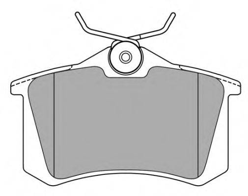 Комплект тормозных колодок, дисковый тормоз FREMAX FBP-0615