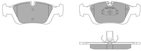 Комплект тормозных колодок, дисковый тормоз FREMAX FBP-0741-01