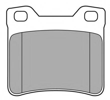 Комплект тормозных колодок, дисковый тормоз FREMAX FBP-0742