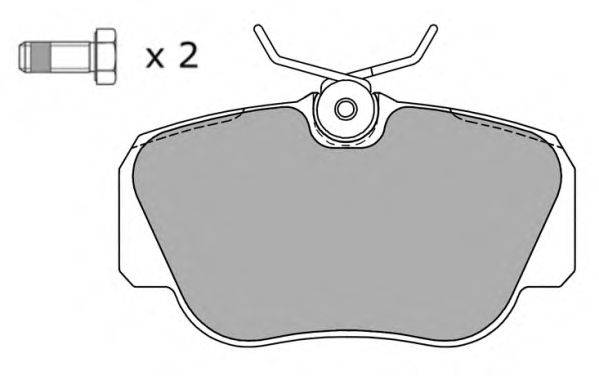Комплект тормозных колодок, дисковый тормоз FREMAX FBP-0746