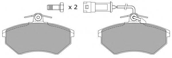 Комплект тормозных колодок, дисковый тормоз FREMAX FBP-0813