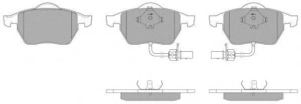 Комплект тормозных колодок, дисковый тормоз FREMAX FBP-0874