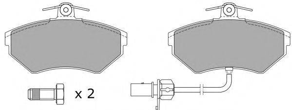 Комплект тормозных колодок, дисковый тормоз FREMAX FBP-1050-01