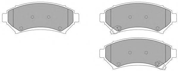Комплект тормозных колодок, дисковый тормоз FREMAX FBP-1122