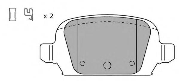 FREMAX FBP1209 Комплект тормозных колодок, дисковый тормоз
