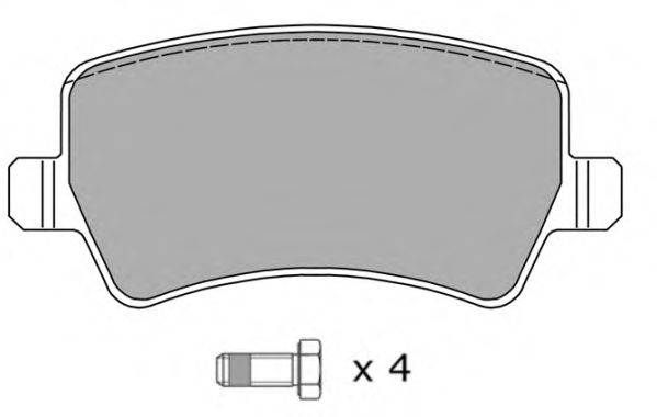 Комплект тормозных колодок, дисковый тормоз FREMAX FBP-1497
