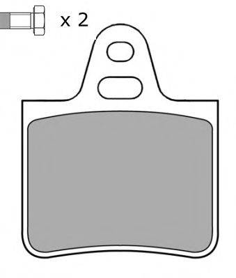 Комплект тормозных колодок, дисковый тормоз FREMAX FBP-0675