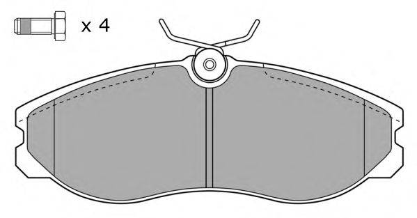Комплект тормозных колодок, дисковый тормоз FREMAX FBP-0957
