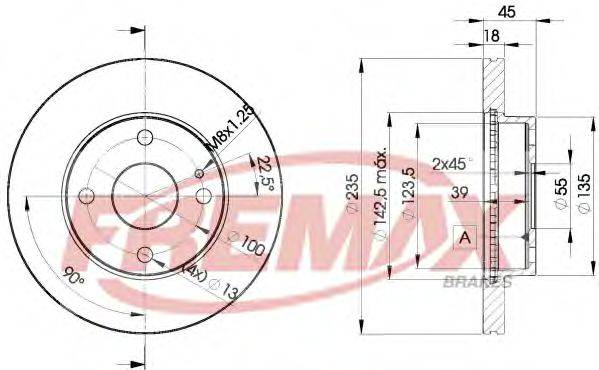 Тормозной диск FREMAX BD-3254