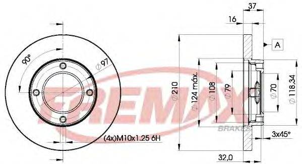 Тормозной диск FREMAX BD-8702