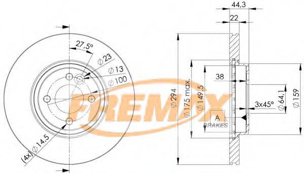 Тормозной диск FREMAX BD-2892