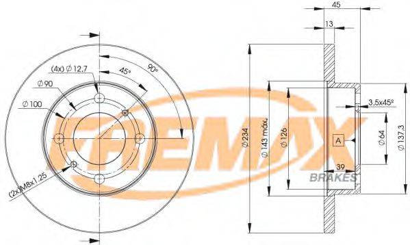 Тормозной диск FREMAX BD-9280