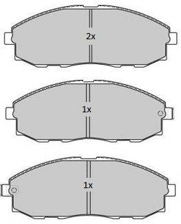 Комплект тормозных колодок, дисковый тормоз FREMAX FBP-1758