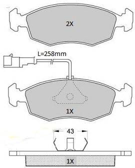 FREMAX FBP1920 Комплект тормозных колодок, дисковый тормоз