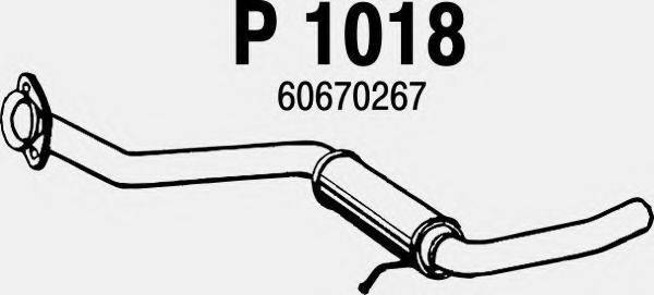 FENNO P1018 Средний глушитель выхлопных газов