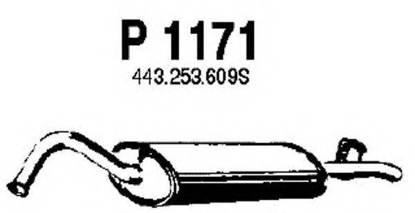 FENNO P1171 Глушитель выхлопных газов конечный