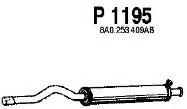 FENNO P1195 Средний глушитель выхлопных газов