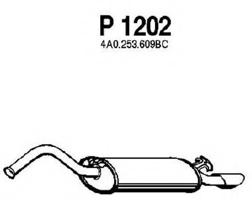 Глушитель выхлопных газов конечный FENNO P1202