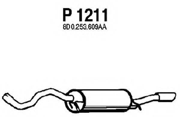 FENNO P1211 Глушитель выхлопных газов конечный