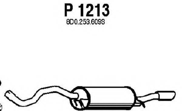 FENNO P1213 Глушитель выхлопных газов конечный