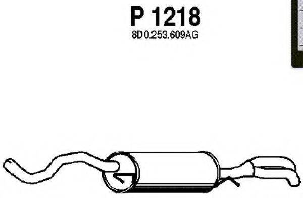 Глушитель выхлопных газов конечный FENNO P1218