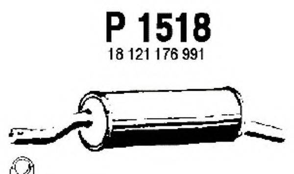 FENNO P1518 Глушитель выхлопных газов конечный