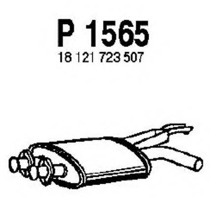 FENNO P1565 Средний глушитель выхлопных газов