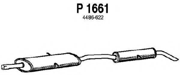 FENNO P1661 Глушитель выхлопных газов конечный