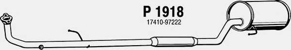 FENNO P1918 Средний глушитель выхлопных газов