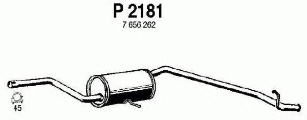 FENNO P2181 Глушитель выхлопных газов конечный