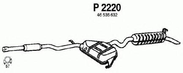 FENNO P2220 Глушитель выхлопных газов конечный