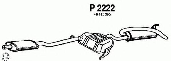 FENNO P2222 Глушитель выхлопных газов конечный