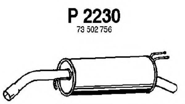 Глушитель выхлопных газов конечный FENNO P2230