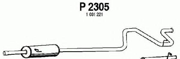 FENNO P2305 Средний глушитель выхлопных газов