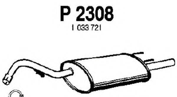 Глушитель выхлопных газов конечный FENNO P2308
