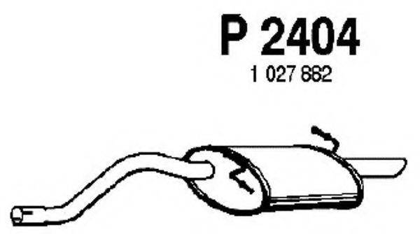 Глушитель выхлопных газов конечный FENNO P2404