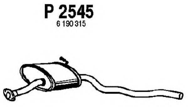 FENNO P2545 Средний глушитель выхлопных газов