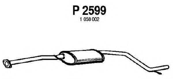 FENNO P2599 Средний глушитель выхлопных газов