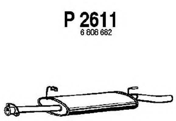 FENNO P2611 Средний глушитель выхлопных газов