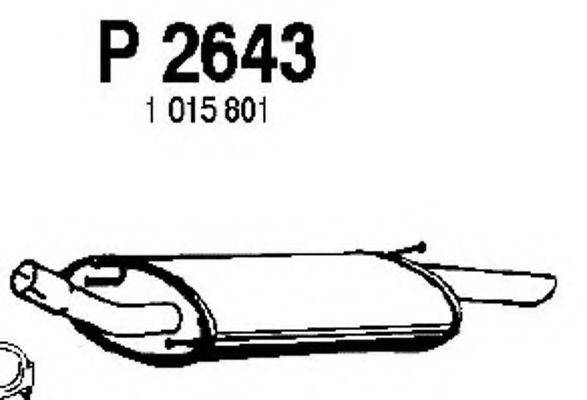 FENNO P2643 Глушитель выхлопных газов конечный