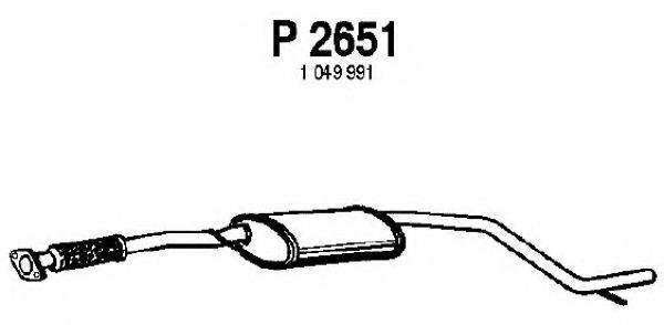 FENNO P2651 Средний глушитель выхлопных газов