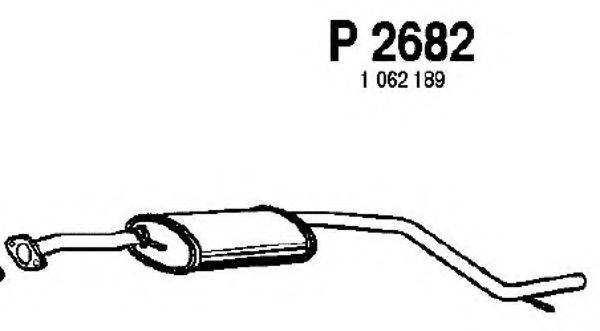 FENNO P2682 Средний глушитель выхлопных газов