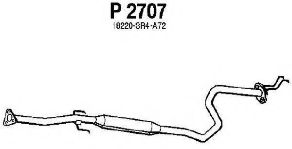 FENNO P2707 Средний глушитель выхлопных газов