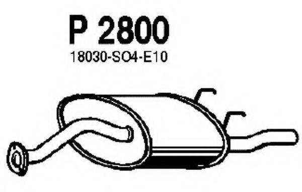 FENNO P2800 Глушитель выхлопных газов конечный