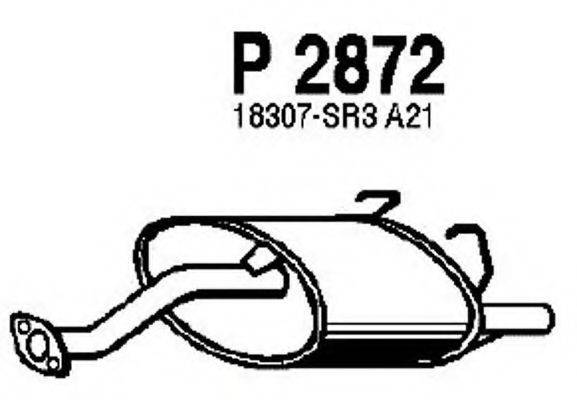 FENNO P2872 Средний глушитель выхлопных газов