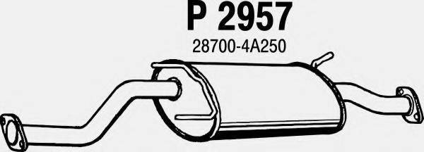 FENNO P2957 Средний глушитель выхлопных газов