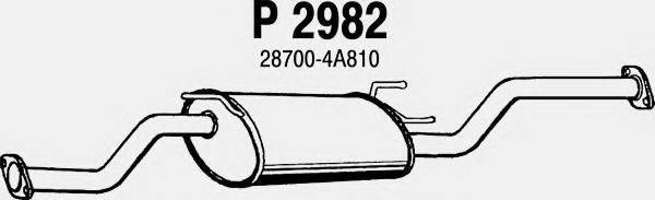 Средний глушитель выхлопных газов FENNO P2982